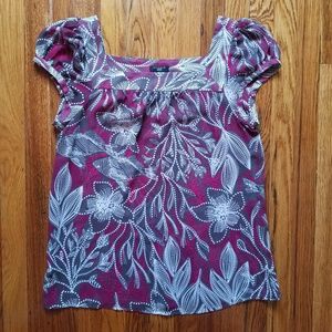 Donating 7/1 - Ann Taylor Factory floral blouse